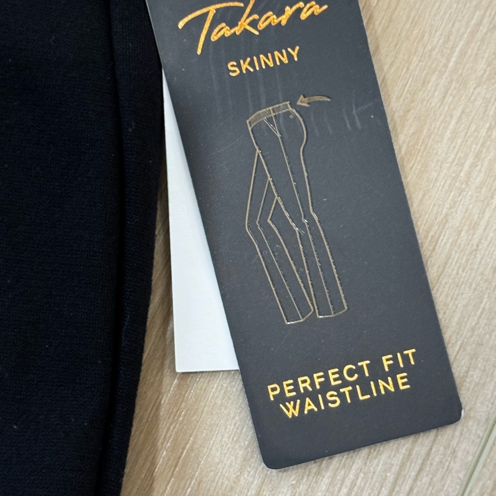 💙NWT Takara Perfect Fit Skinny Pants – Black – Size L - Picture 5 of 7